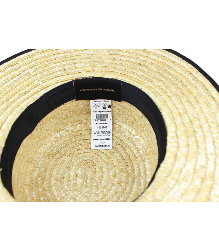 Natural straw hat "BRIANNA"