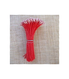 LARGE PEARLIZED STAMEN RED BASE/RED FILAMENT