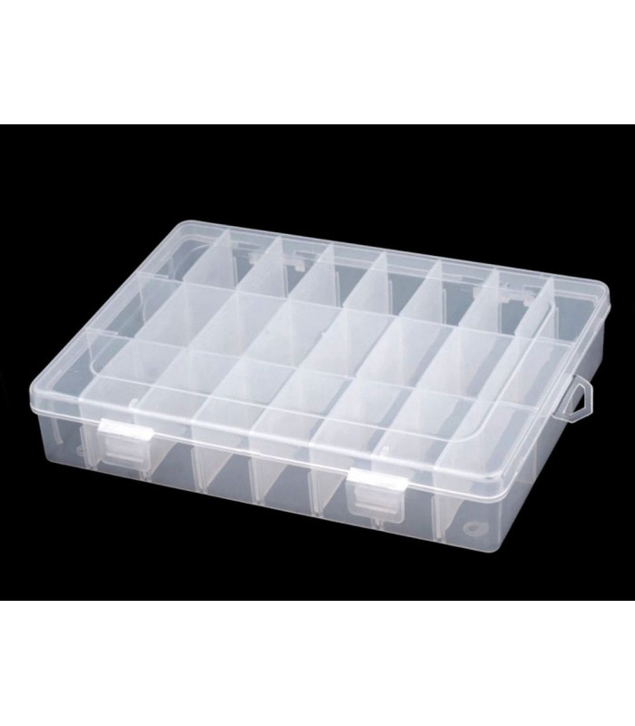 Plastic Bead Storage Box 14x20x4 cm