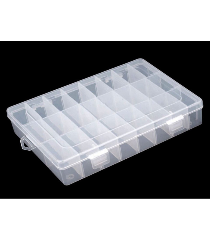 Plastic Bead Storage Box 14x20x4 cm