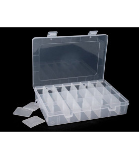 Plastic Bead Storage Box 14x20x4 cm