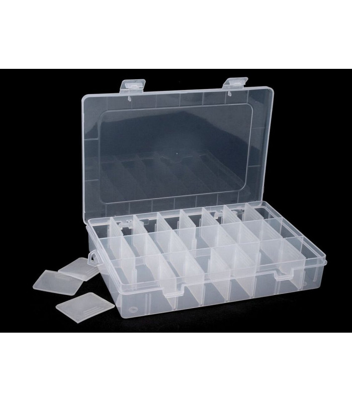 Plastic Bead Storage Box 14x20x4 cm