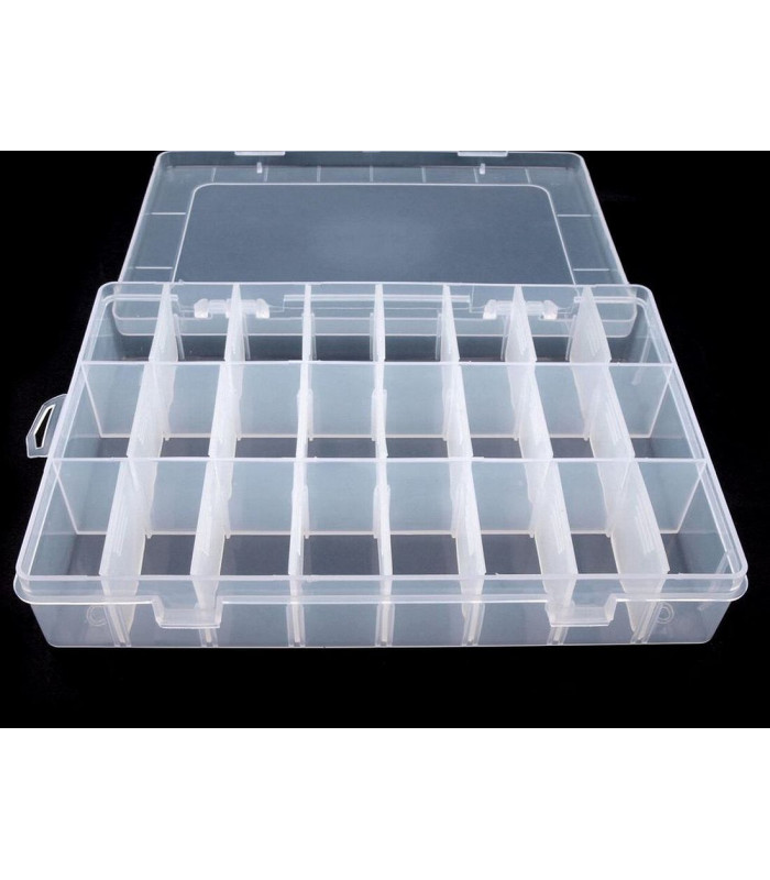 Plastic Bead Storage Box 14x20x4 cm