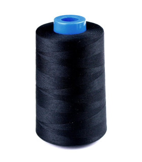 Linha De Costura De Poliéster - 5.000 Metros Preto - bordados