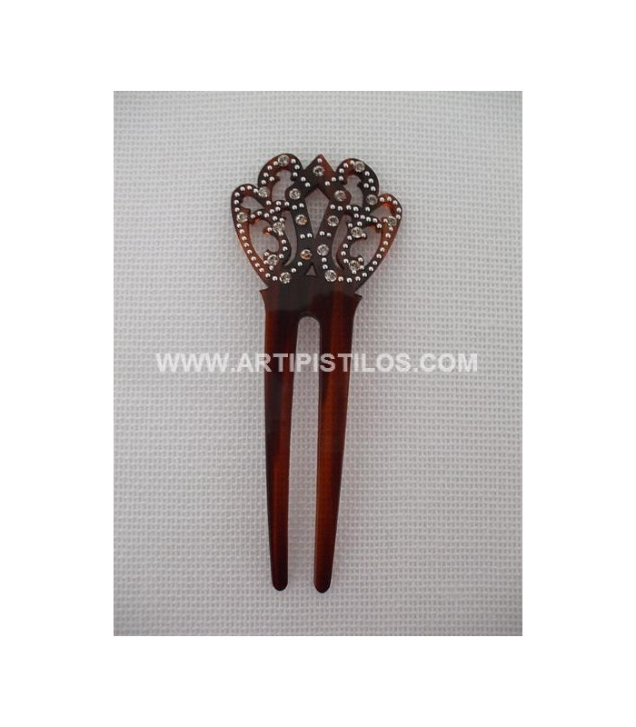 hair pin with simil artipistilos com simil
