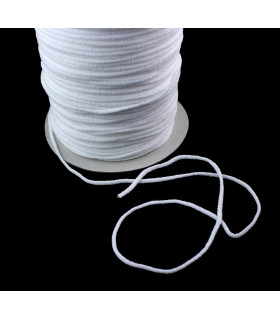 Cordón elástico suave de licra/poliester 3 mm