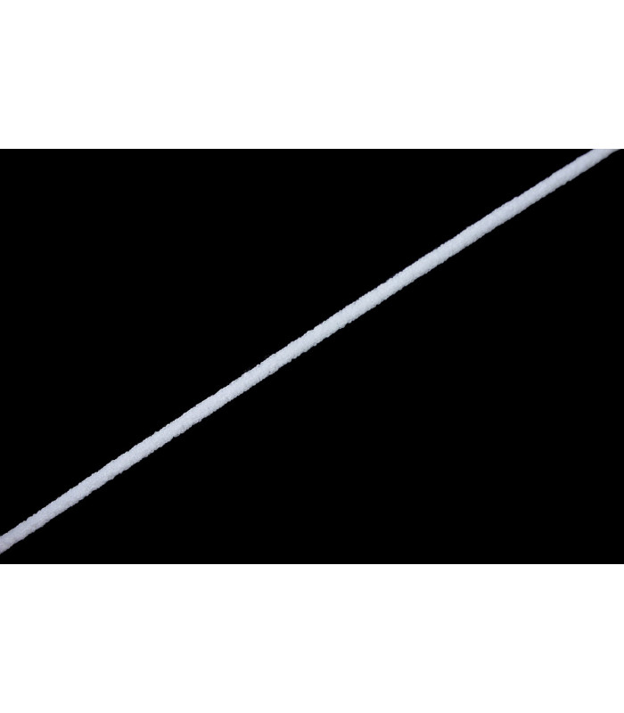 Cordón elástico de licra/ poliester 3 mm