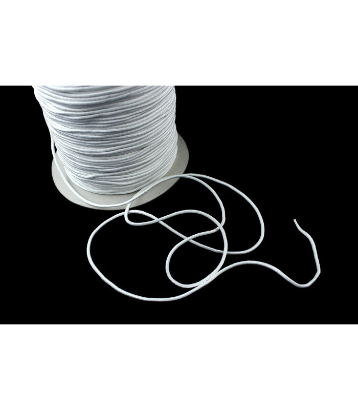 Cordón elástico de latex / poliester 3 mm