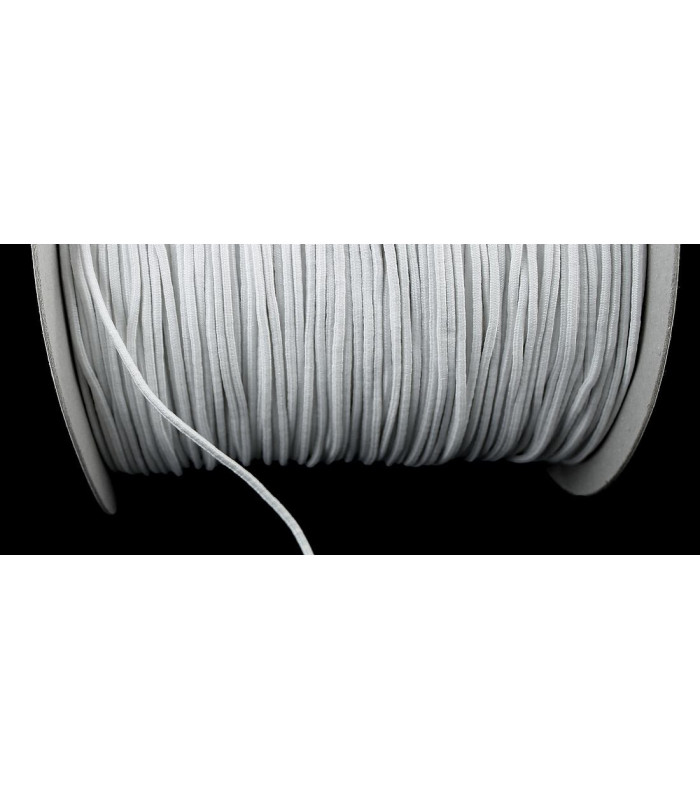 Cordón elástico de latex / poliester 3 mm