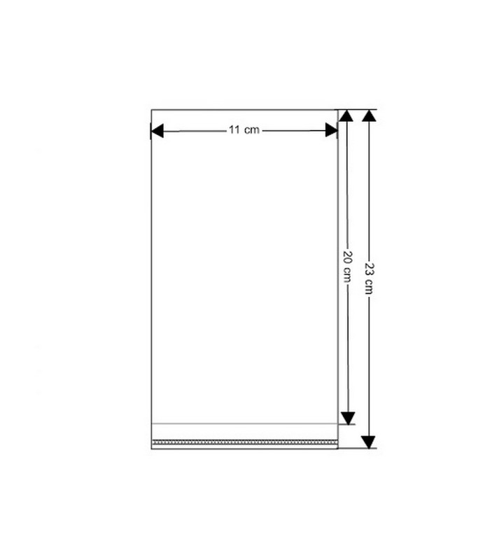 Sacos autocolantes 11 x 20 cm