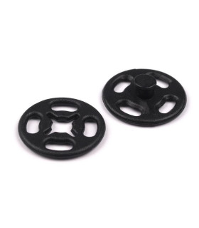 Broches De Plástico Para La Ropa 13 Mm Preto - costura