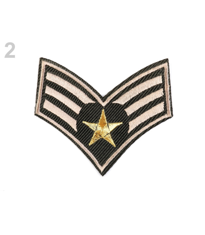 EMBROIDERED THERMO ADHESIVE APLICATION "ARMY"