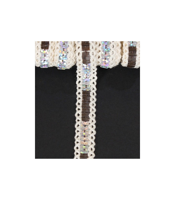 SEQUINS RIBBON BIAS