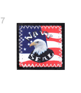Aplicación Termoadhesiva Bordada "usa Seal" S/foto - tela para ropa