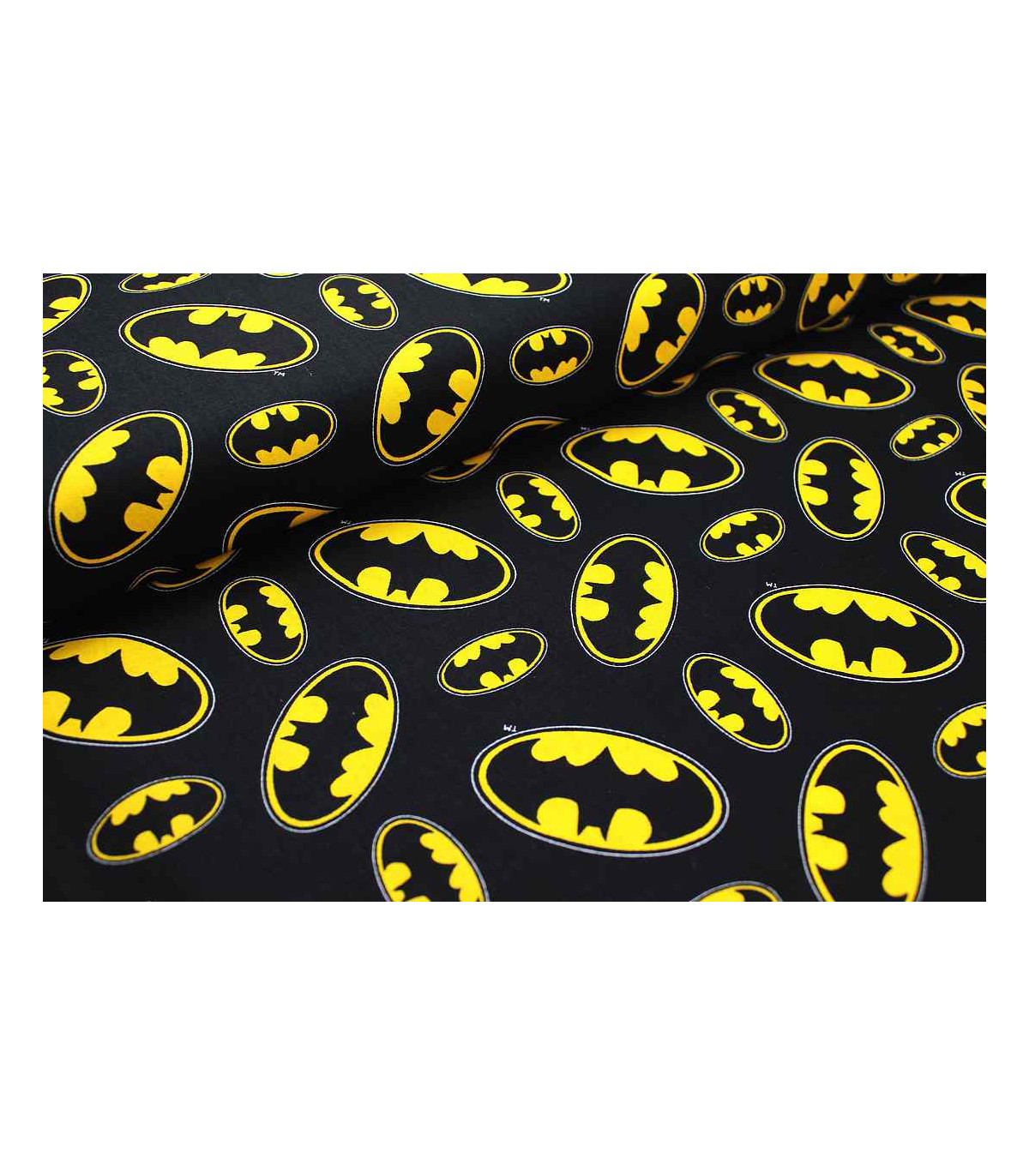 100% COTTON FABRIC - BATMAN - 50 cm x 110 cm - Cotton Fabric - Materials  for headdresses, Preserved flowers, Headbands, Yarn sp