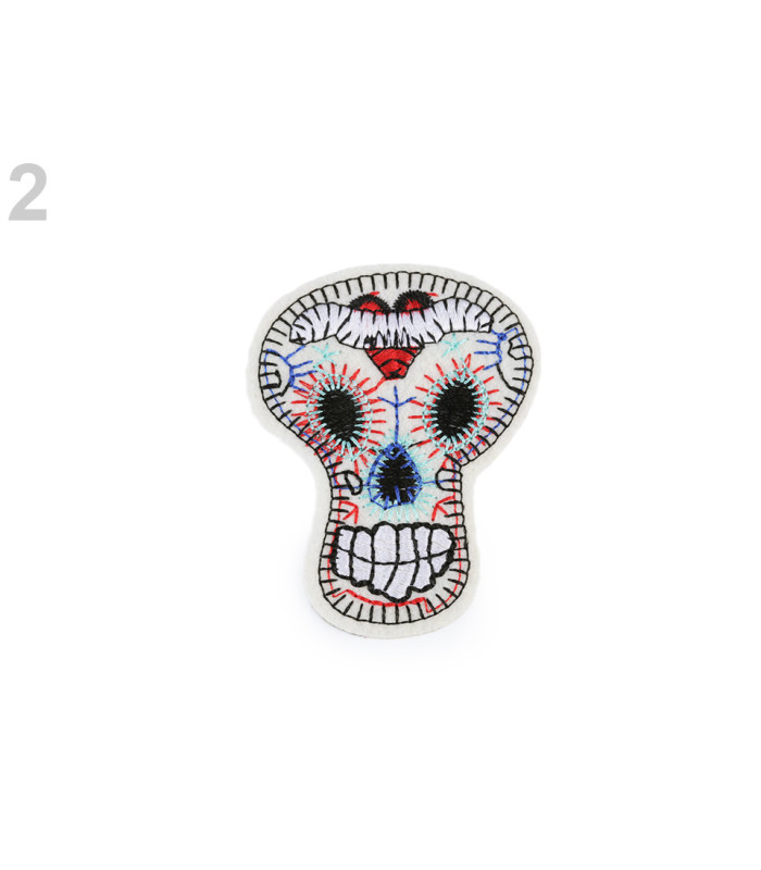 MIX EMBROIDERED THERMO-ADHESIVE SKULL APLICATION