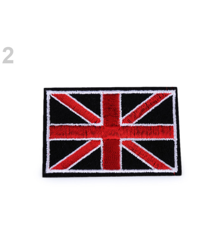 MIX EMBROIDERED THERMO-ADHESIVE FLAG APLICATION