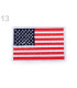 MIX EMBROIDERED THERMO-ADHESIVE FLAG APLICATION