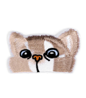 Aplicaciónes Termoadhesiva Bordada "cat" S/foto - tela para ropa