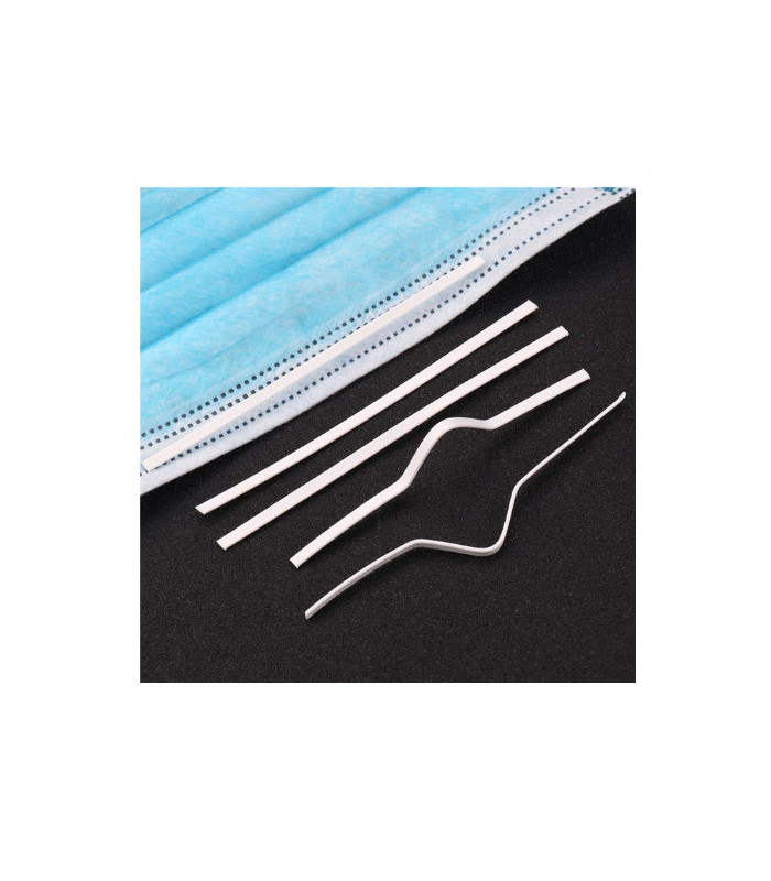 Double wire in strips 5 mm x 10 cm lined with plastic