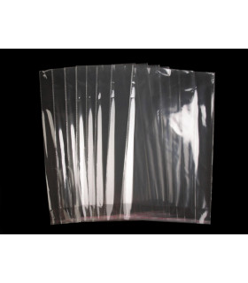 Bolsas De Plástico Transparente Autoadhesivas 24x39 Cm.