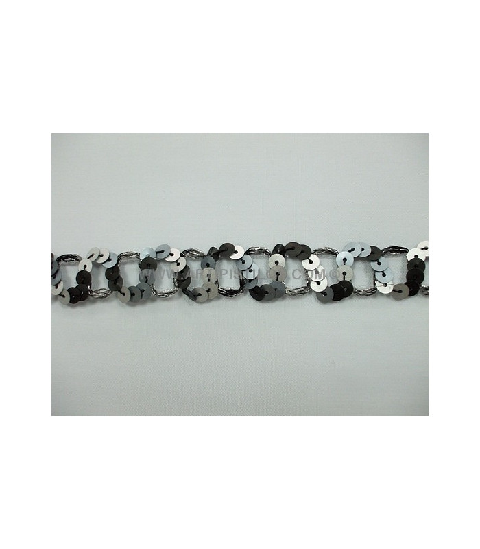 SEQUINS RIBBON BIAS "EIGHTS"
