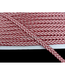 Cordon Trenzado De Algodón Rojo 1 Mt. X 15 Mm. - sombreros