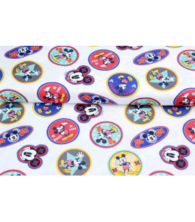 Tecido Mickey Mouse World Estampado 50 Cms. X 1,50 Mts. Segundo Foto
