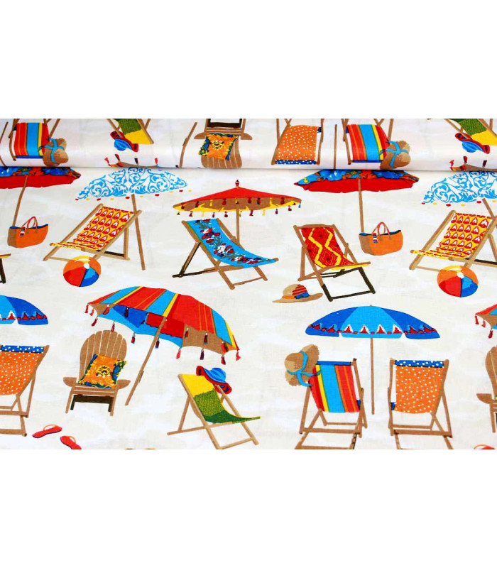 Summer print fabric