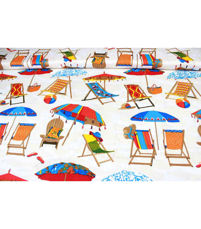 Summer print fabric