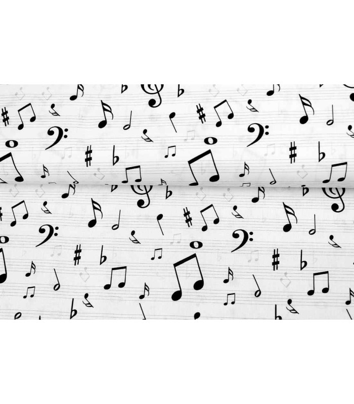 Tecido estampado Musical World