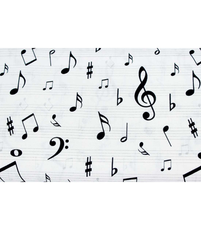 Tecido estampado Musical World