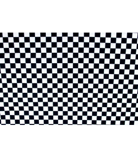Tejido Estampado Ska 50 Cms. X 1,50 Mts. Blanco/negro - de algodón