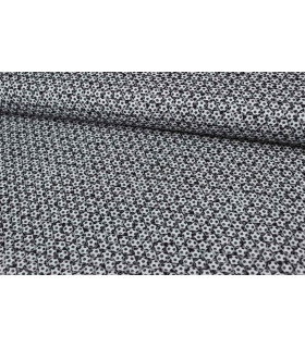 Tecido Estampado Futbol 100% Algodão 50 Cms. X 1,50 Mts. Branco/preto
