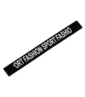 Fita Decorativa 17 Cm Preto-branco - sombreros