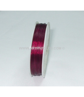 Cable Forrado De Nylon Granate 100 Mts. X 0,45 Mm. - colores para