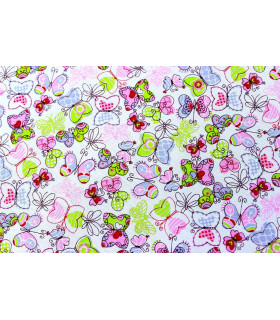 Tejido Hidrófugo "butterflies" 50 Cms. X 150 Cms. S/foto - de algodón