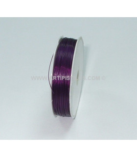 Cable Forrado De Nylon Purple 100 Mts. X 0,45 Mm. - colores para