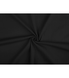 Tejido Elástico Tubular De Algodón 50 Cms. Negro - tela para vestidos