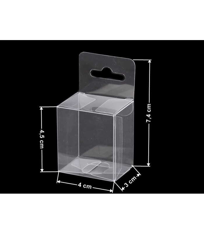 Transparent packaging box