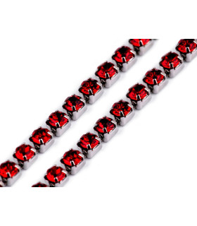 CADENA CRISTALES DE IMITACION