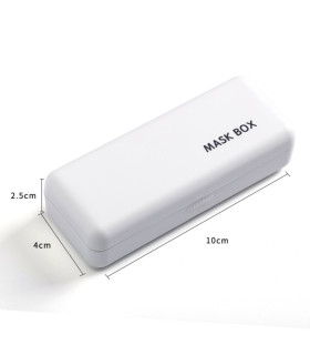 Funda Para Mascarilla 40mm X 25mm X 100mm Blanco - bolso