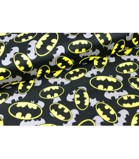printed fabric "Bat-Man" 100% cotton 50 cm x 140 cm