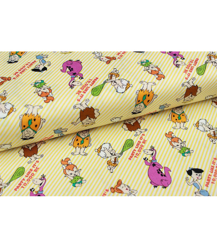 Printed fabric "LOS PICAPIEDRA" 100% cotton