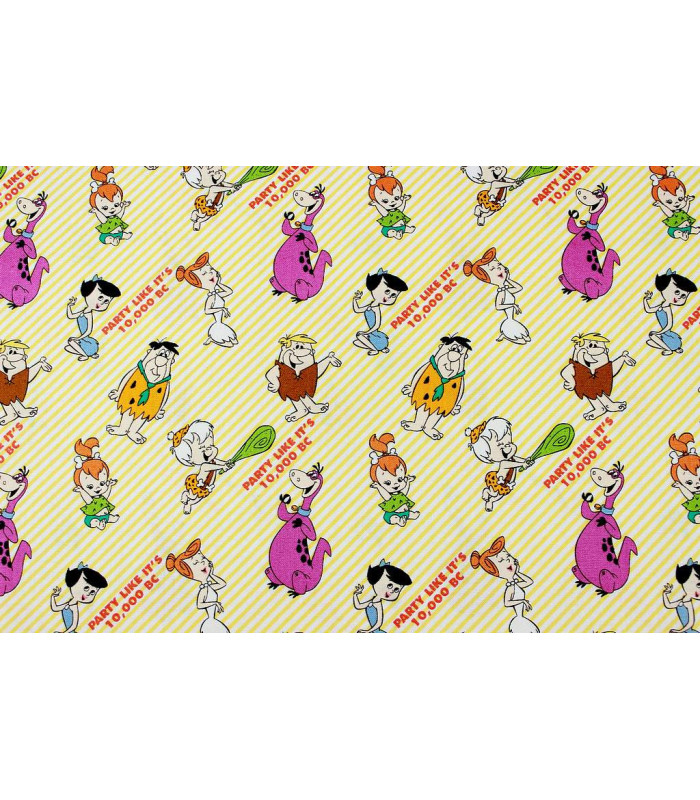 Printed fabric "LOS PICAPIEDRA" 100% cotton