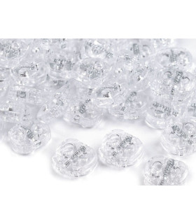 Prisioneros Para Cordones 15 X 15 Mm Trasnparente - plástico
