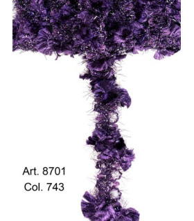 Galón Pelo Brillante Morado 1,5 Cms. De Ancho X 1 Metro De Largo - colores para