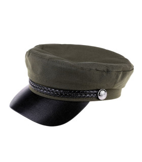 Gorra De Capitan "nautilus" Verde Militar - botones