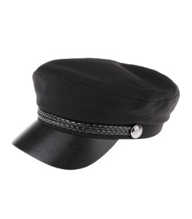 Gorra De Capitan "nautilus" Negro - botones