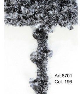 Galón Pelo Brillante Gris 1,5 Cms. De Ancho X 1 Metro De Largo - colores para